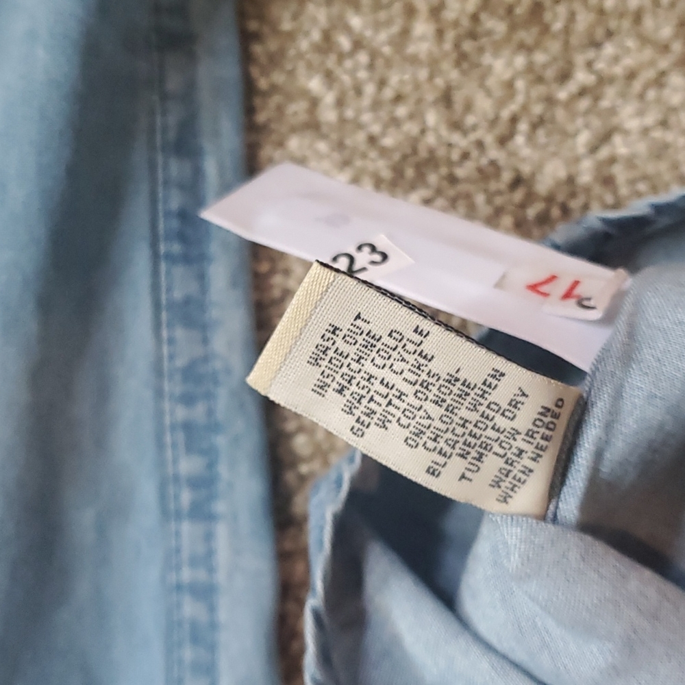 Ruff Hewn Denim look embroidered shirt - Picture 3 of 5